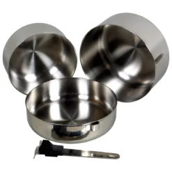 Basic Nature Biwak Edelstahl 1 Kochset - Popote