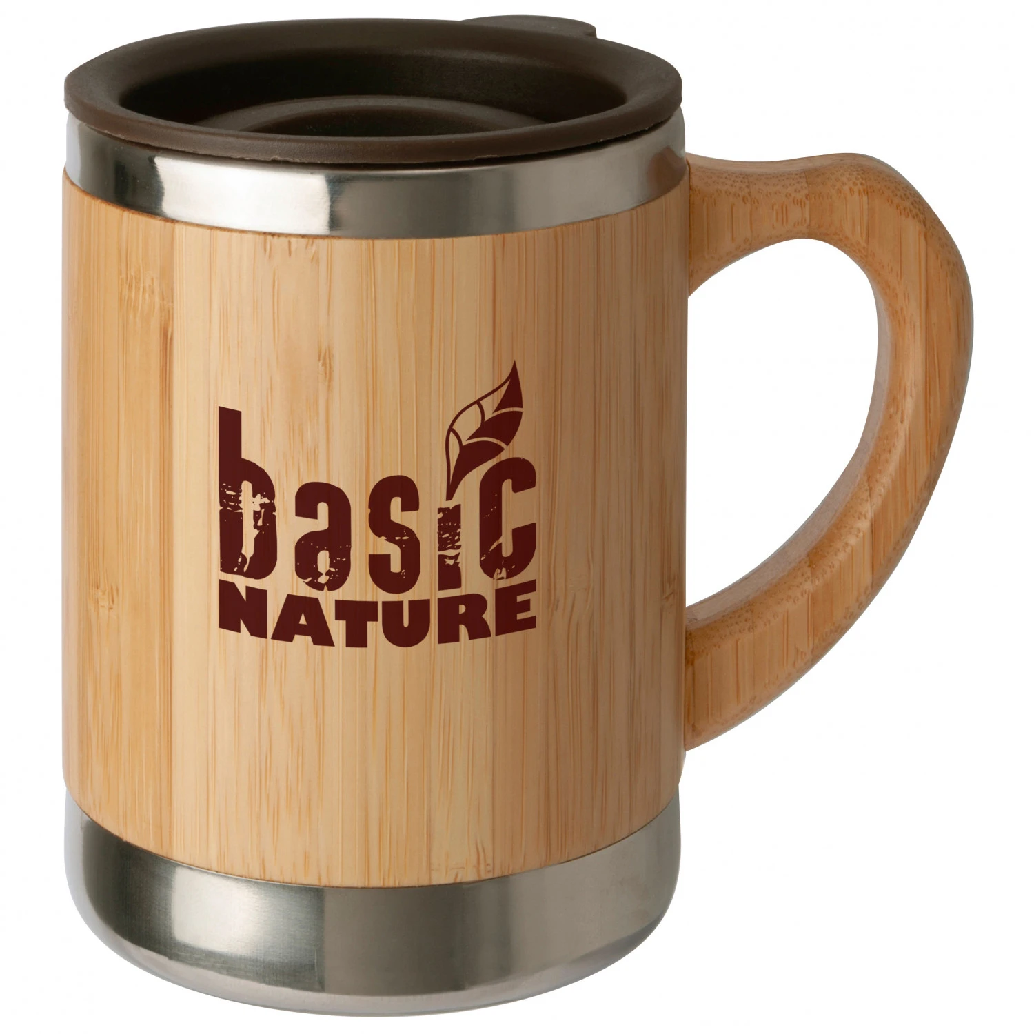 Basic Nature Tasse En Acier Inoxydable Avec Bambou - Tasse 2 Basic Nature Tasse En Acier Inoxydable Avec Bambou - Tasse â Image 2