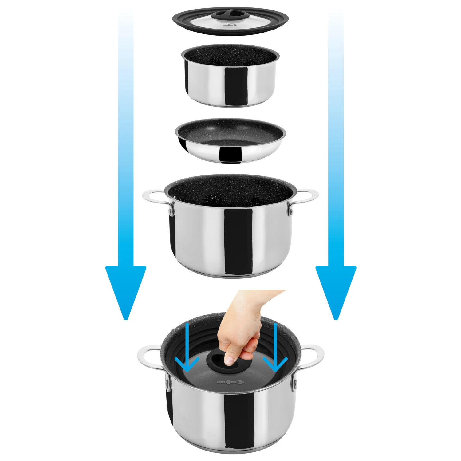 Brunner Academy High 7+1 - Set De Pots 1 Brunner Academy High 7+1 - Set De Pots