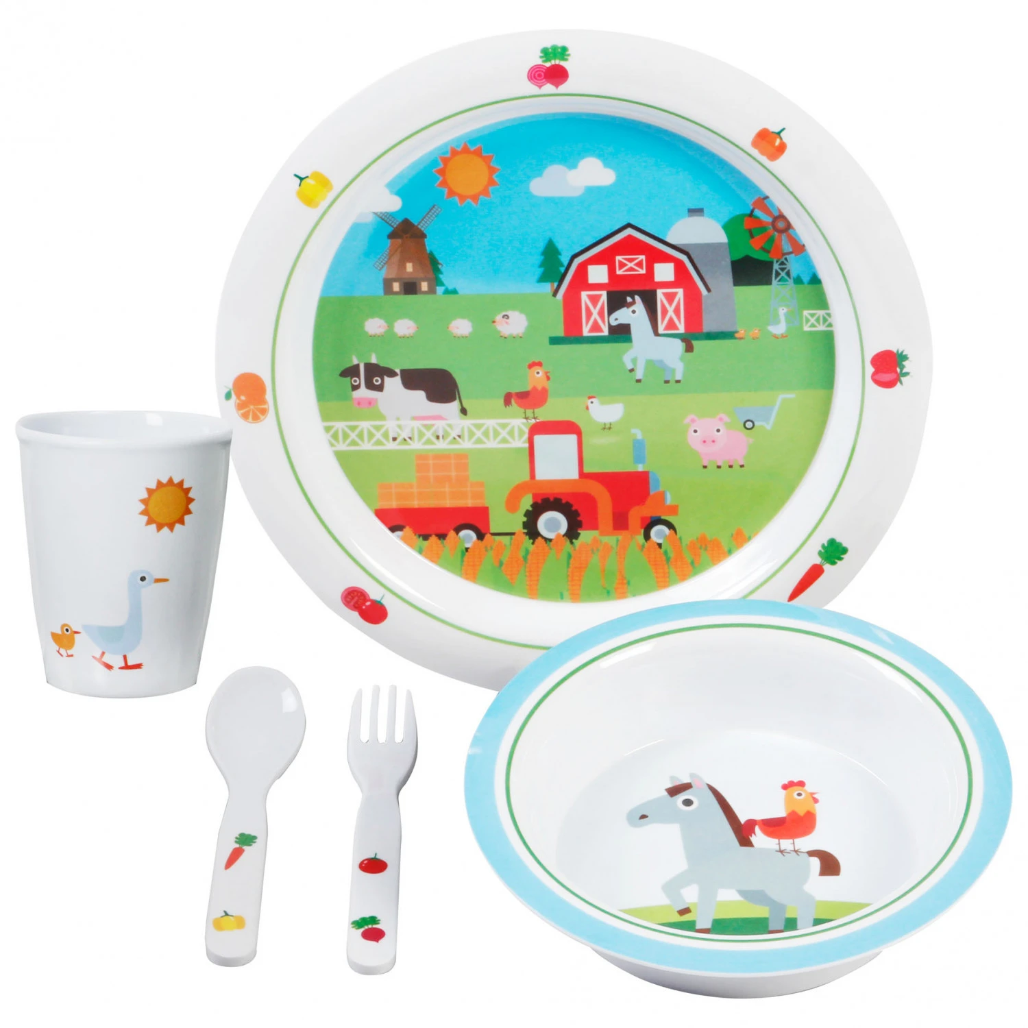 Brunner Kid Set Farm Boy 3+ - Set De Vaisselle 1 Brunner Kid Set Farm Boy 3+ - Set De Vaisselle