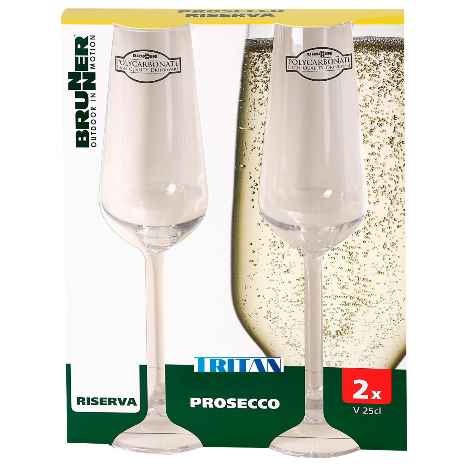 Brunner Set Prosecco Riserva - Tasse 1 Brunner Set Prosecco Riserva - Tasse