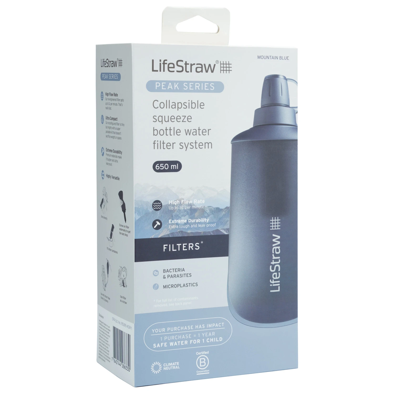 Lifestraw Peak Gravity Filter With Storage Bag - Filtre à Eau 1 Lifestraw Peak Gravity Filter With Storage Bag - Filtre à Eau