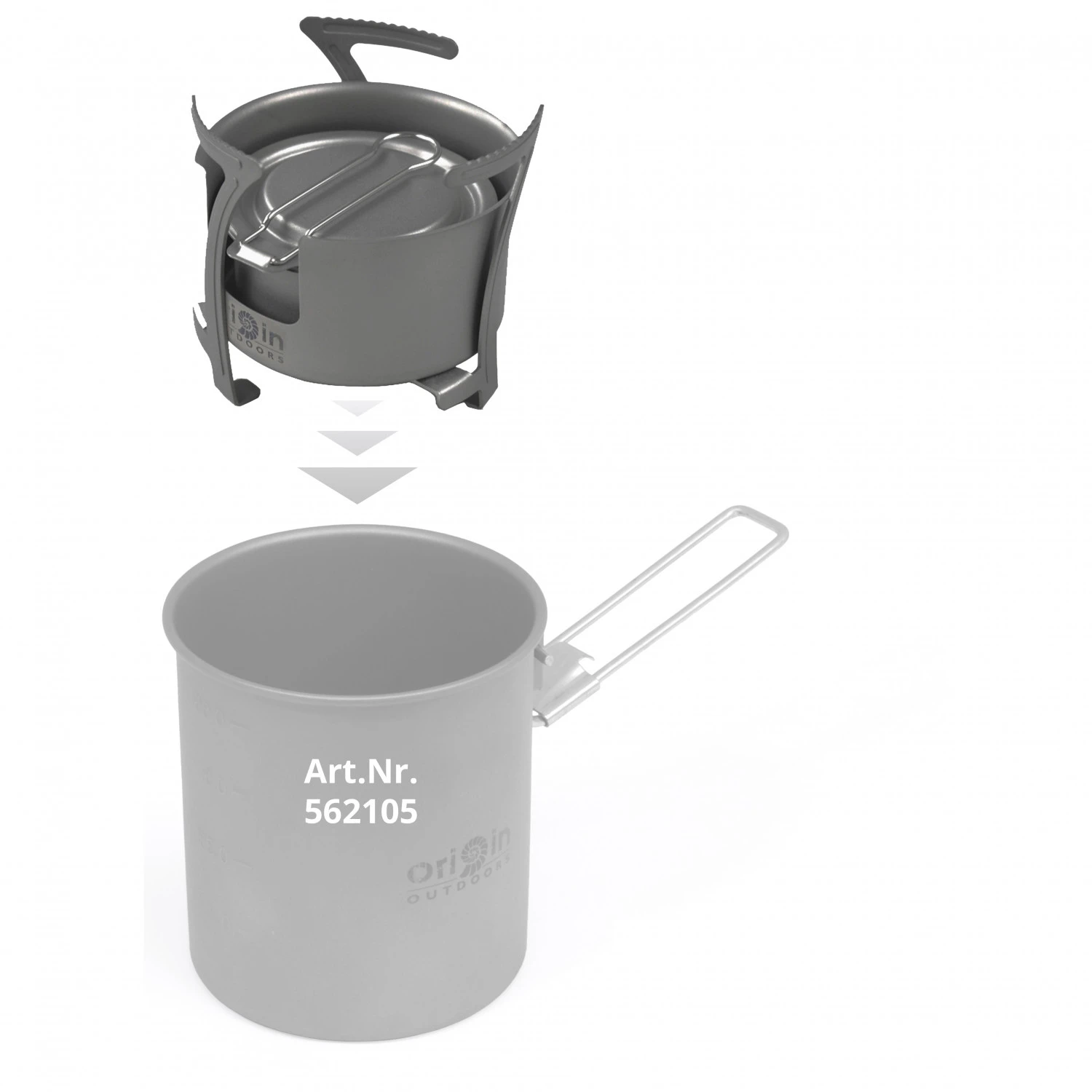 Origin Outdoors Titan Kocher Combo - Réchaud à Combustible Sec 2 Origin Outdoors Titan Kocher Combo - Réchaud à Combustible Sec – Image 2