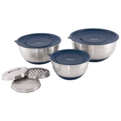 Outwell Chef Bowl Set With Lids & Graters - Set De Vaisselle