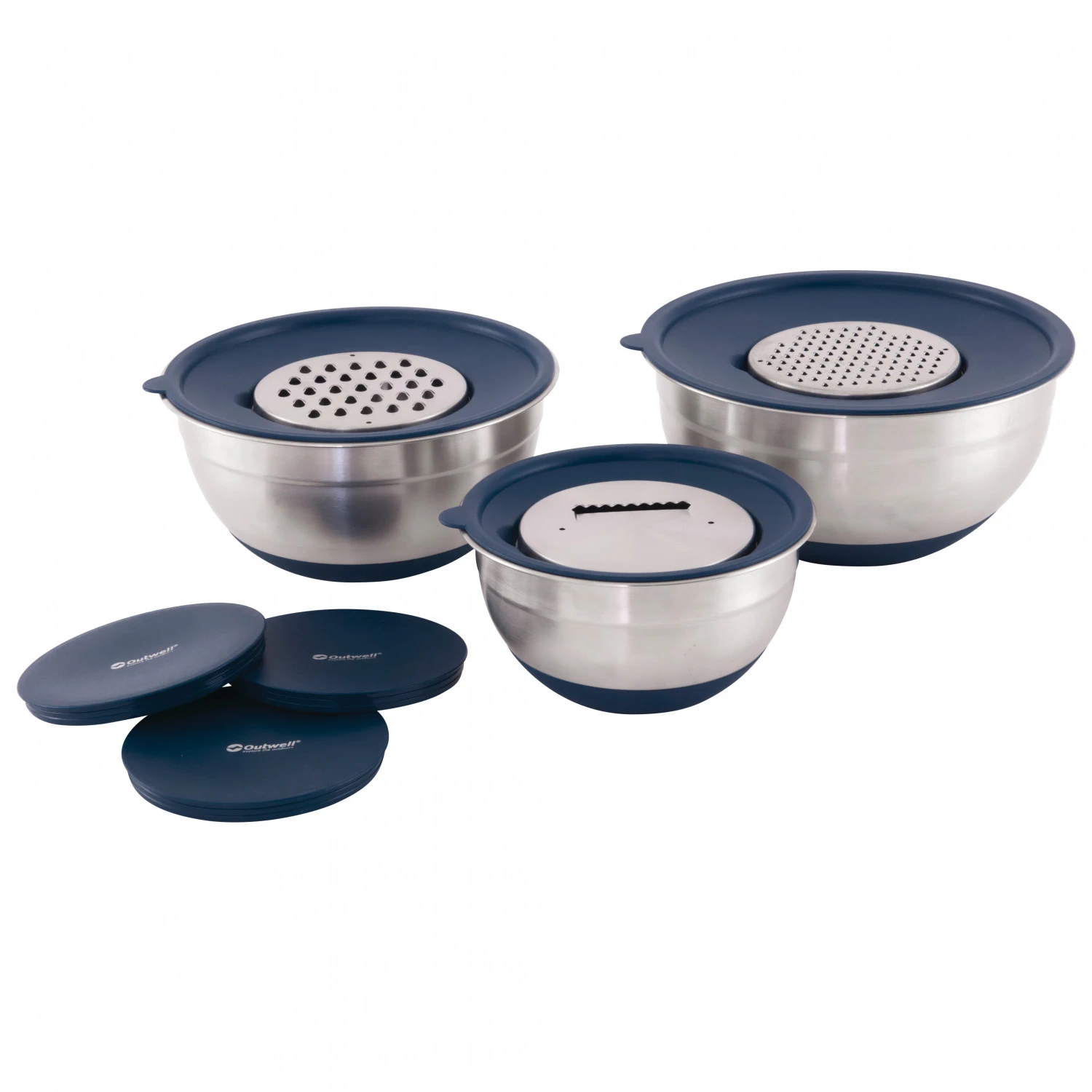 Outwell Chef Bowl Set With Lids & Graters - Set De Vaisselle 3 Outwell Chef Bowl Set With Lids & Graters - Set De Vaisselle – Image 3
