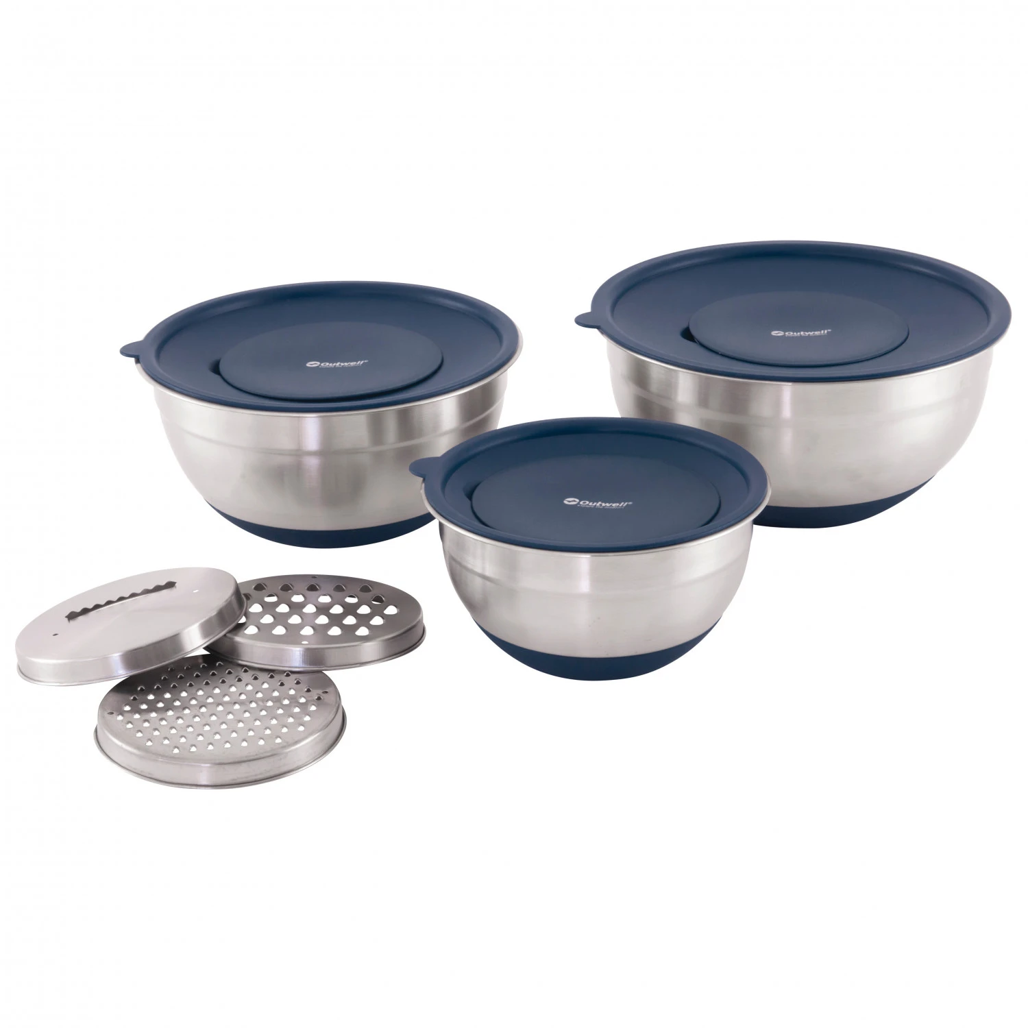 Outwell Chef Bowl Set With Lids & Graters - Set De Vaisselle 1 Outwell Chef Bowl Set With Lids & Graters - Set De Vaisselle