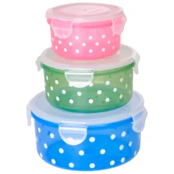 Rice Plastic Round Food Boxes - Conservation De La Nourriture