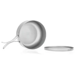 Robens Ori Titanium Pot With Plate Lid - Popote -Viandoris Soldes Magasin robens ori titanium pot with plate lid popote detail 4