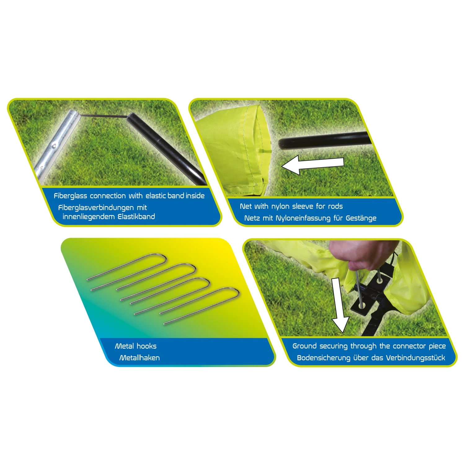 Portable Soccer Goal - Jeux De Plage 2 Portable Soccer Goal - Jeux De Plage – Image 2