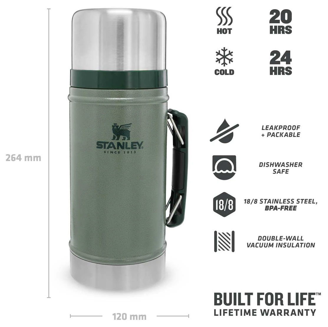 Stanley Classic Food Container 0,94 L - Conservation De La Nourriture 4 Stanley Classic Food Container 0,94 L - Conservation De La Nourriture – Image 4