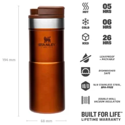 Stanley Classic Neverleak Travel Mug 350 Ml - Tasse Isotherme -Viandoris Soldes Magasin stanley classic neverleak travel mug 350 ml tasse isotherme detail 4